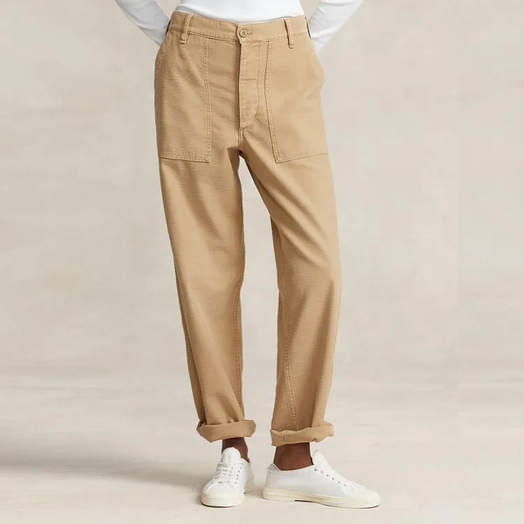 Polo Ralph Lauren FW23 Casual Pants Women's Brown-3