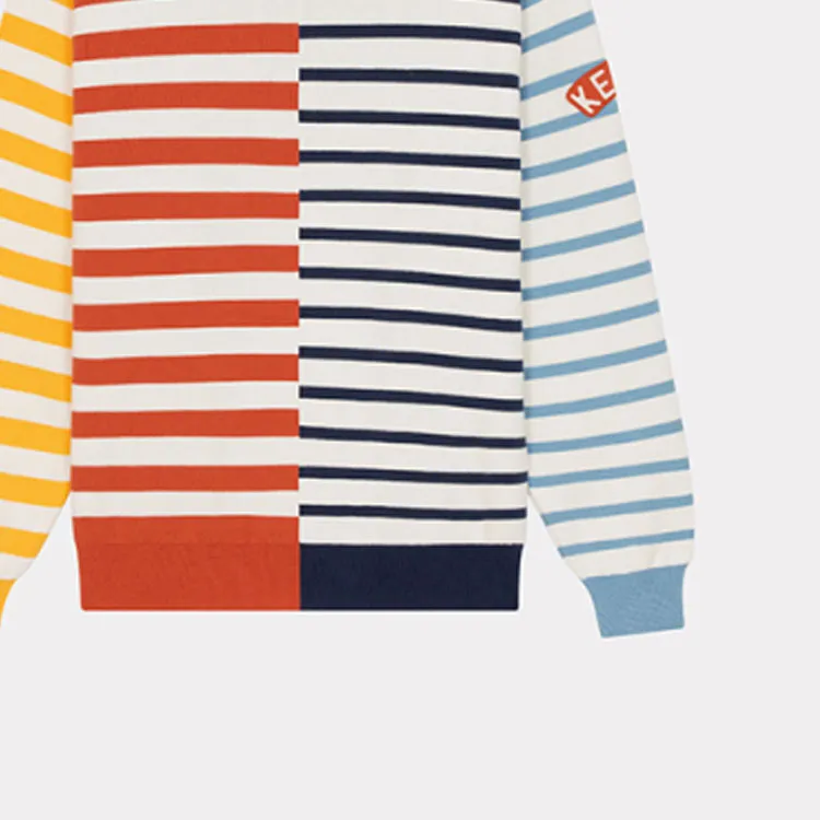 KENZO Logo print Striped Sweatshirt-5