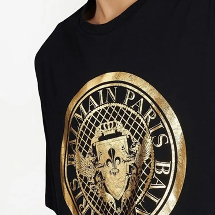 BALMAIN T Shirts Men Black-4