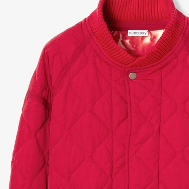 Burberry Puffer Jacket Women's Red-4