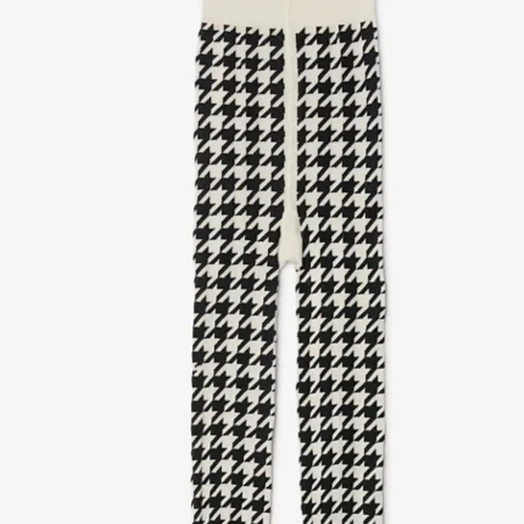 Burberry FW23 Pantyhose Women's Black White-5