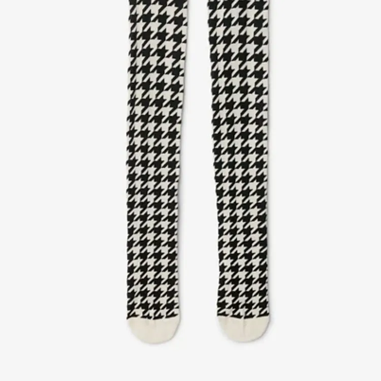 Burberry FW23 Pantyhose Women's Black White-3