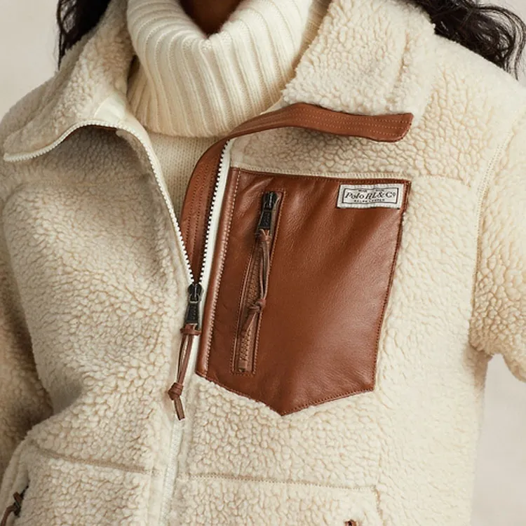 Polo Ralph Lauren FW23 Jackets Coats Women's Beige-4