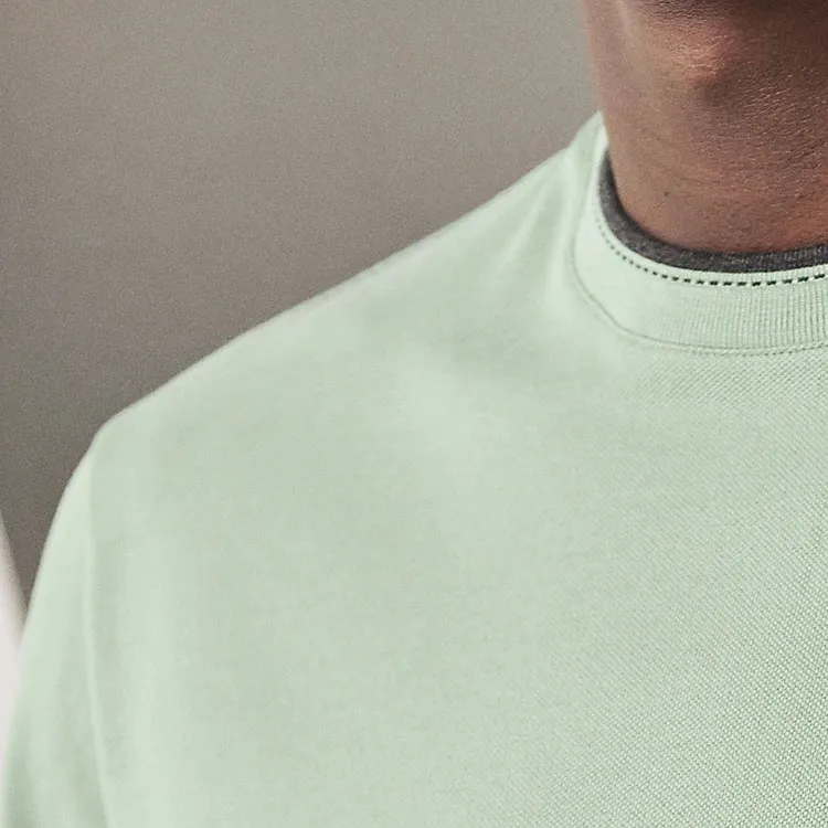 HERMES T Shirt Men's Aqua Green-2