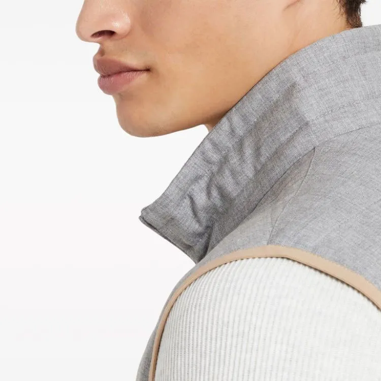 Brunello Cucinelli High Neck Padded Gilet-3