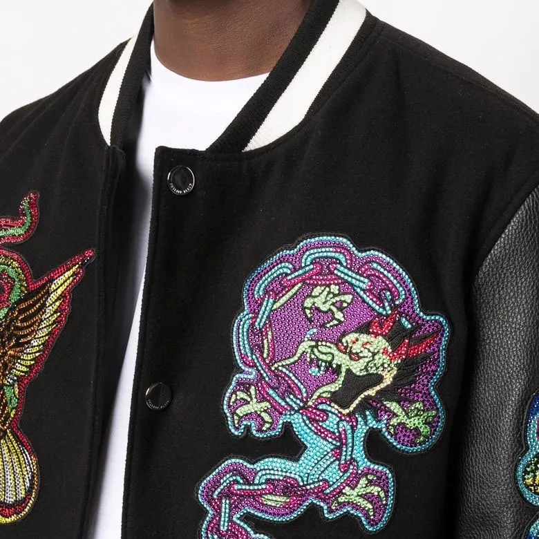 PHILIPP PLEIN Varsity Bomber Jacket-5