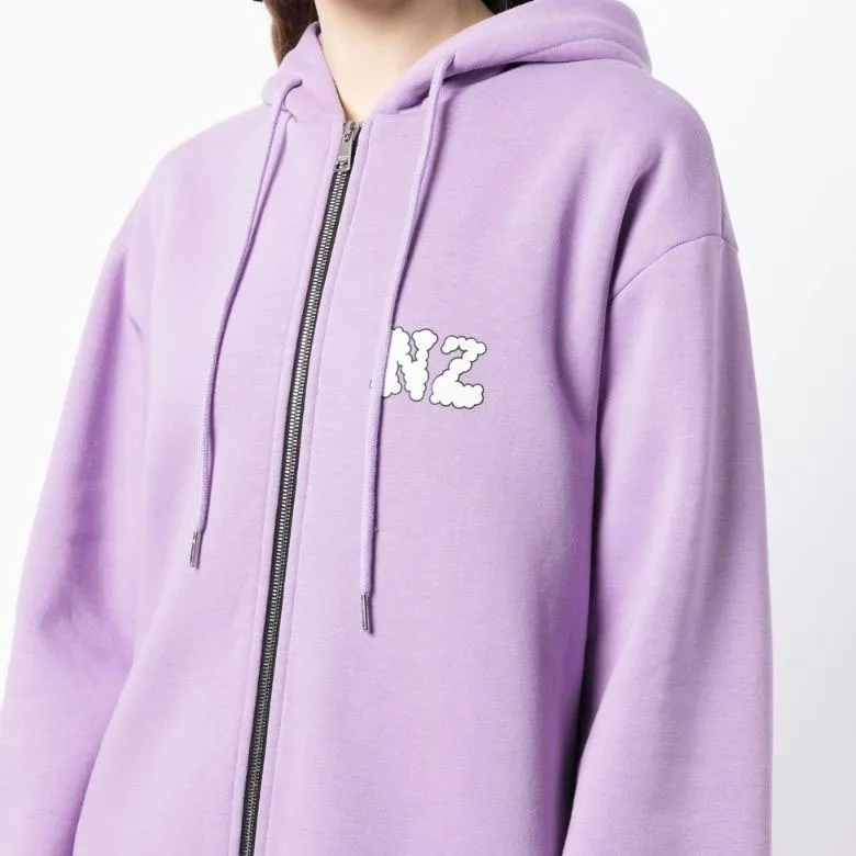 NATASHA ZINKO Combo Logo print Hoodie Dress-4