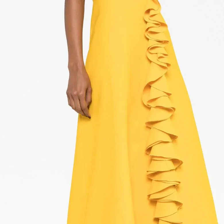 GIAMBATTISTA VALLI Sleeveless Dress Women's Yellow-4