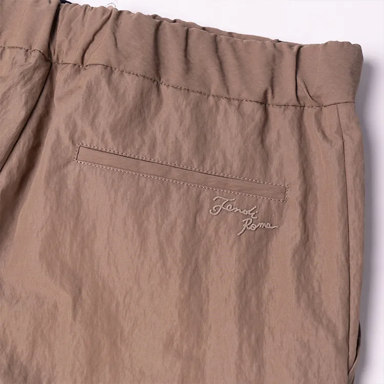FENDI SS22 Casual Shorts Men's Brown-5