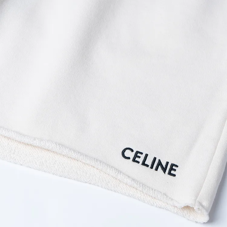 CELINE Logo Printed Drawstring Shorts-3