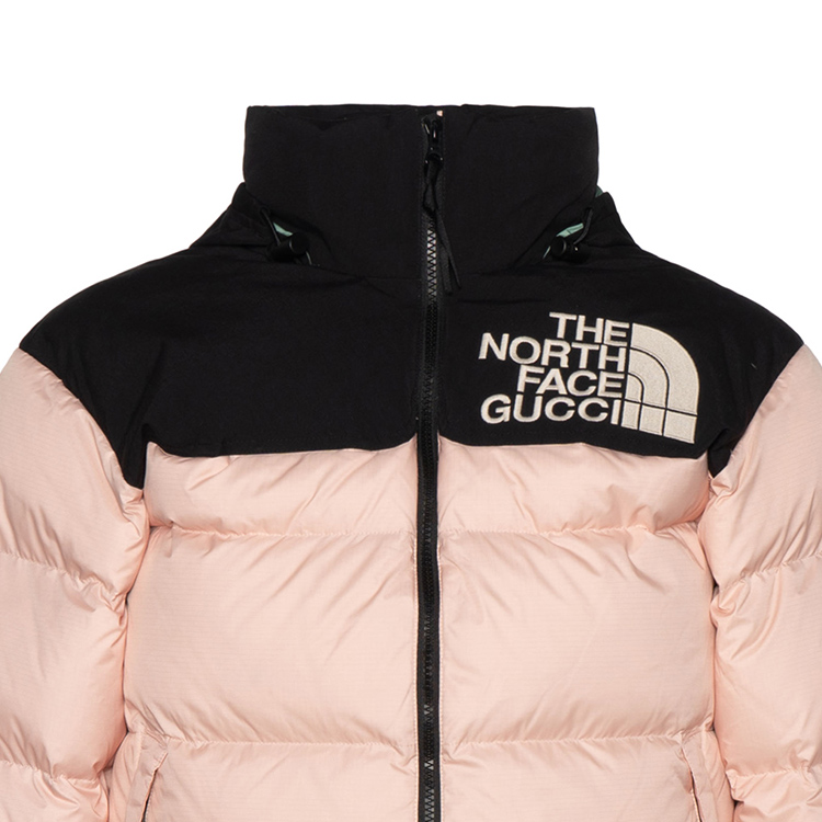GUCCI X THE NORTH FACE★素敵！PINK LIGHTWEIGHT TECHNO Jacket North Face X Gucci Light Pink Down Jacket S | eBay