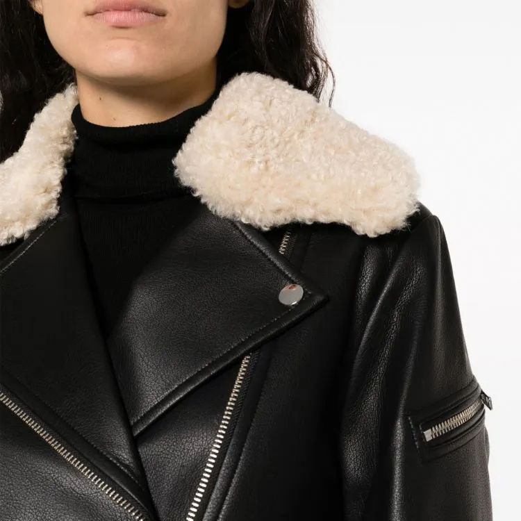 STAND STUDIO Kinsley Long Sleeved Biker Jacket-4