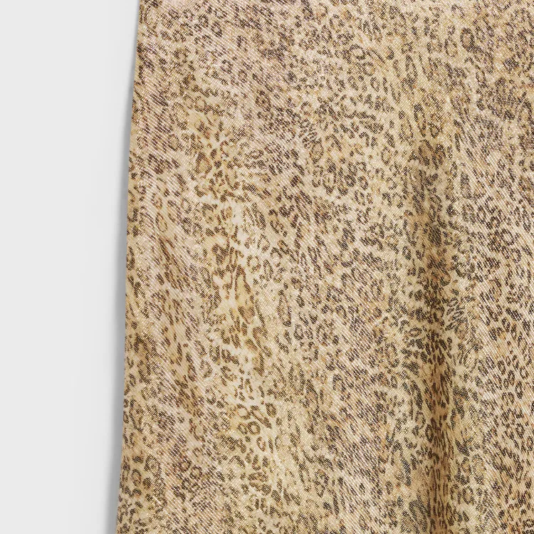 CELINE Hobble Leopard Print Skirt-2