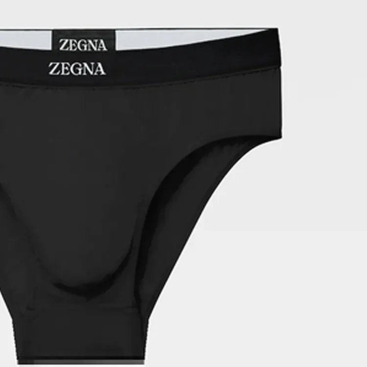 Ermenegildo Zegna Logo Detailed Midi Briefs-3