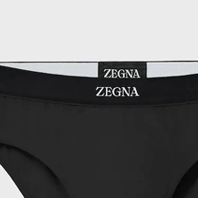 Ermenegildo Zegna Logo Detailed Midi Briefs-5