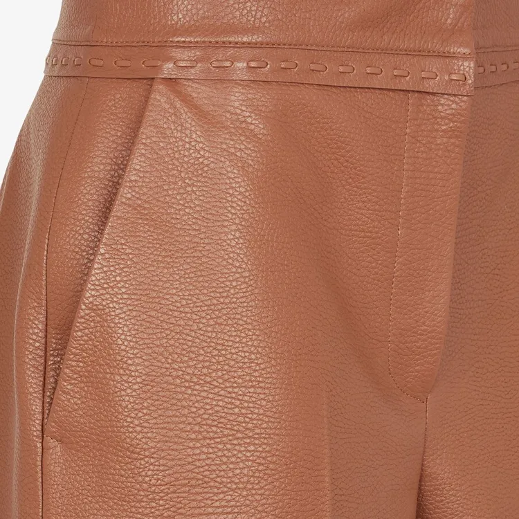 FENDI Stitch Detailed Buttoned Shorts-1
