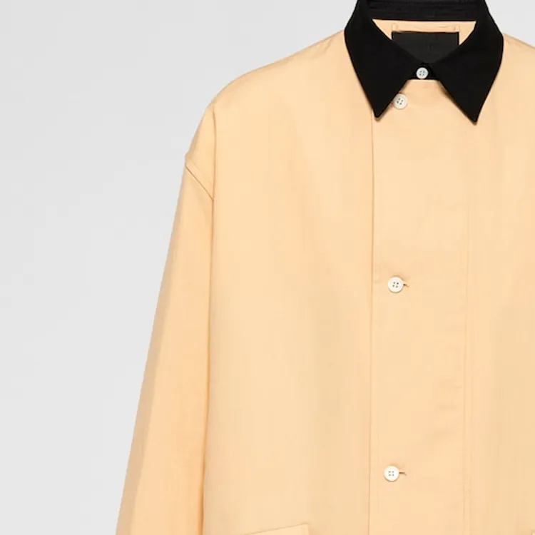 PRADA Trench Coat Men's Apricot Yellow-4