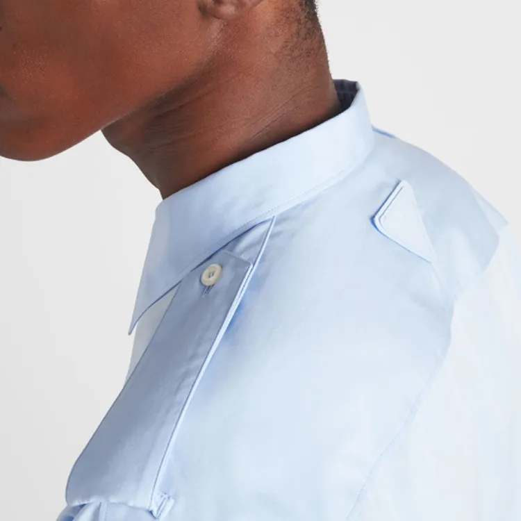 PRADA Flap Pocket Long-Sleeved Shirt-3