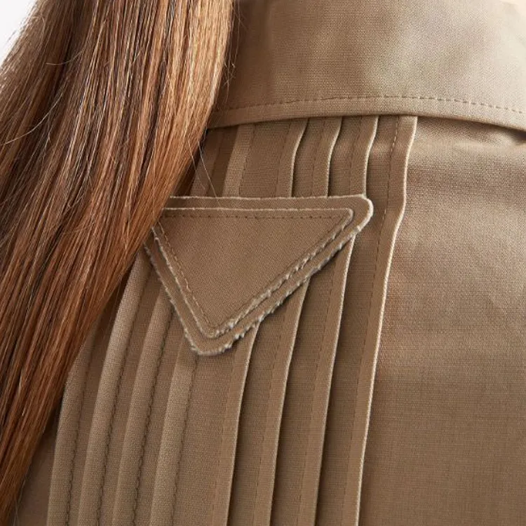PRADA Pleated Cropped Jacket-4