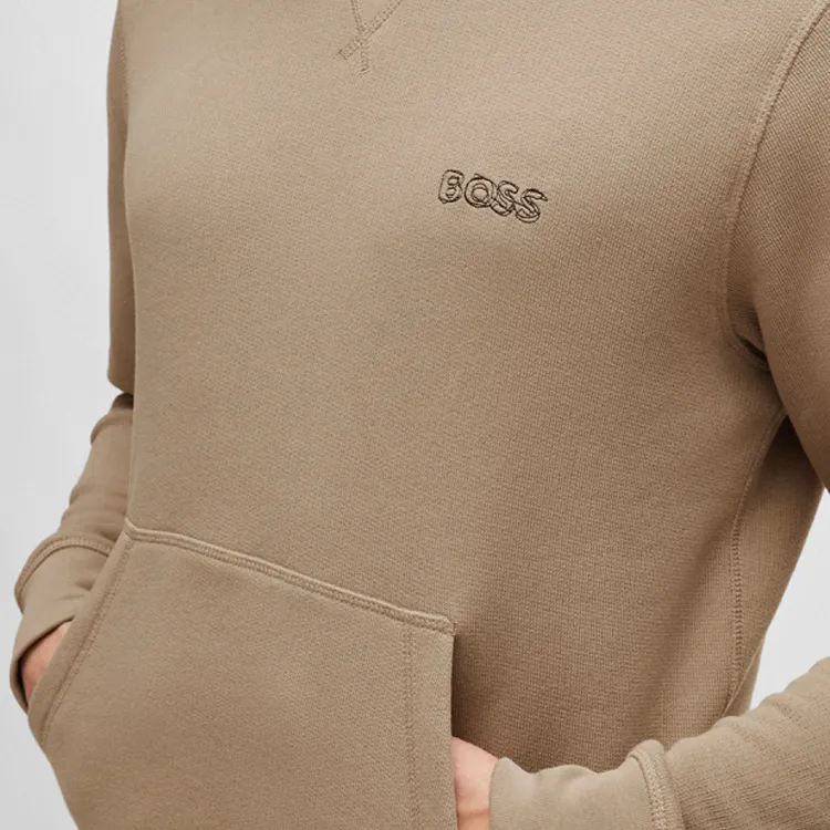 HUGO BOSS Logo embroidered Cotton Sweatshirt-4