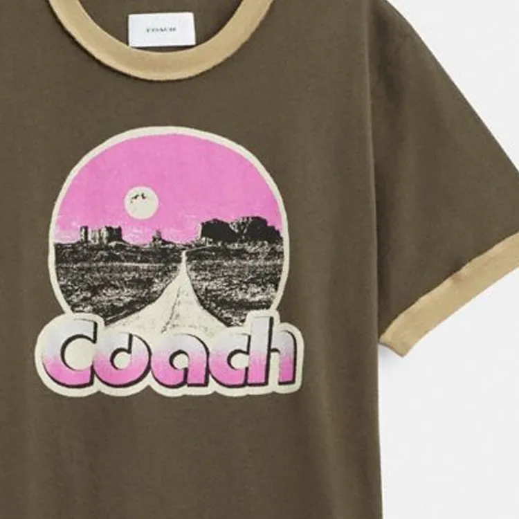 COACH T Shirts Men Brown-1