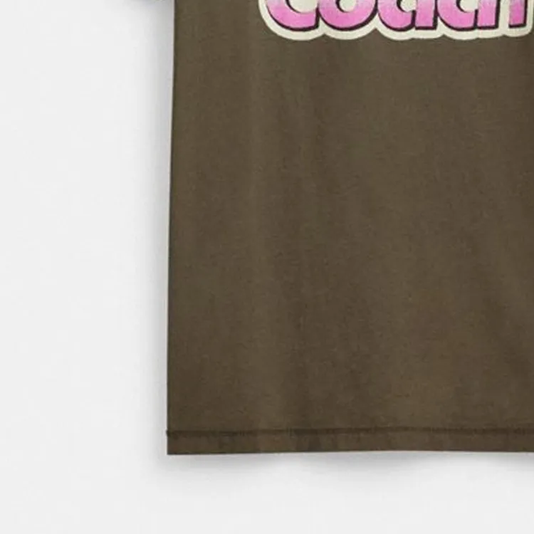 COACH T Shirts Men Brown-4