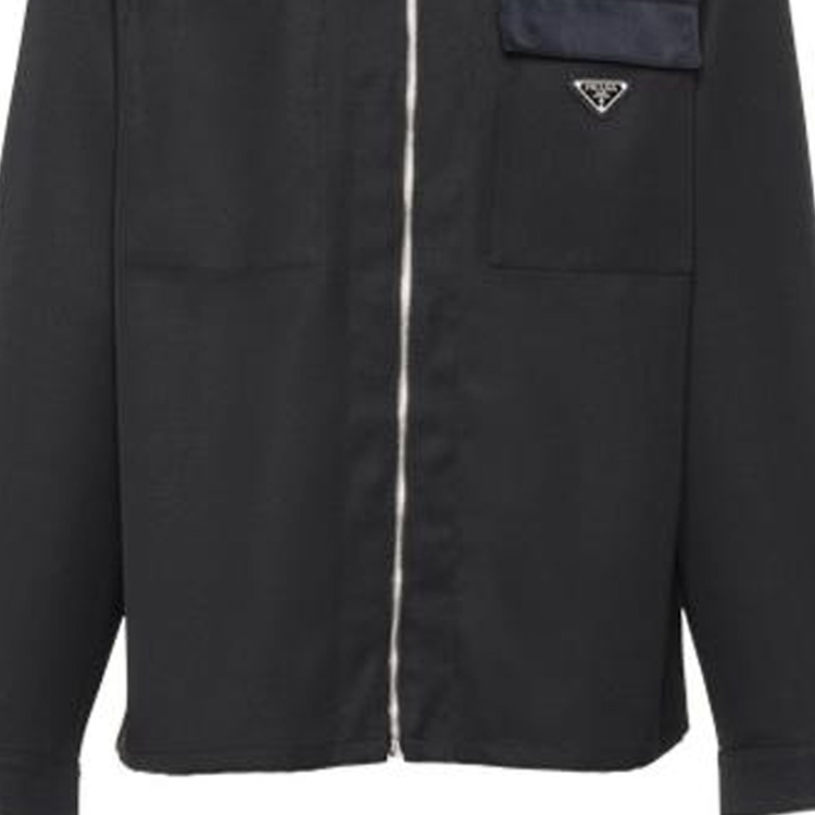 PRADA ネイビー 薄手コート 46　【6597ae85】 PRADA ✖️ ピーコート✖️ネイビー （PRADA(プラダ