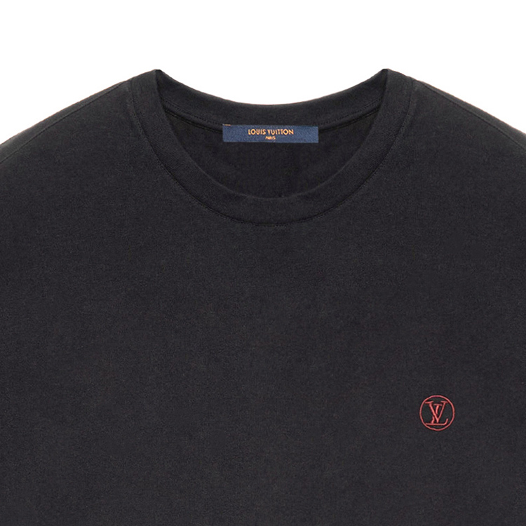 LOUIS VUITTON T-Shirt Men's Black - POIZON