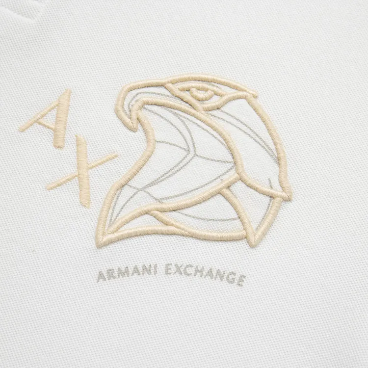ARMANI EXCHANGEAE SS24 Polo Shirt Men's Ecru-3