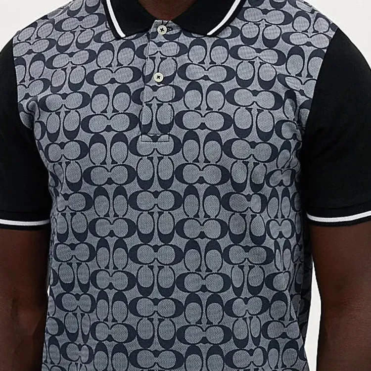 COACH SS24 Polo Shirt Men's Gray-5
