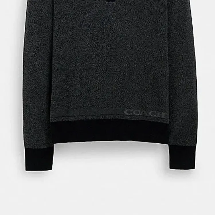COACH SS24 Knitwear Men's Charcoal Black-5