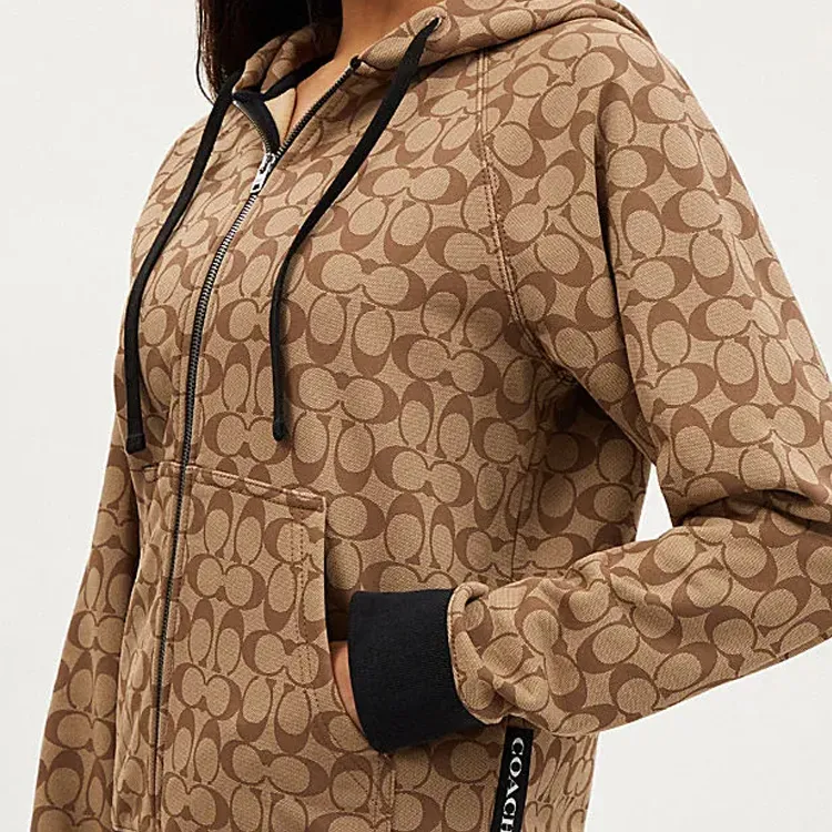 COACH SS24 Sweatshirt Women's Khaki-3
