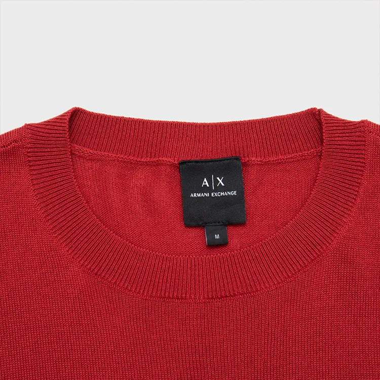 ARMANI EXCHANGE SS24 Sweater Men's Red-5