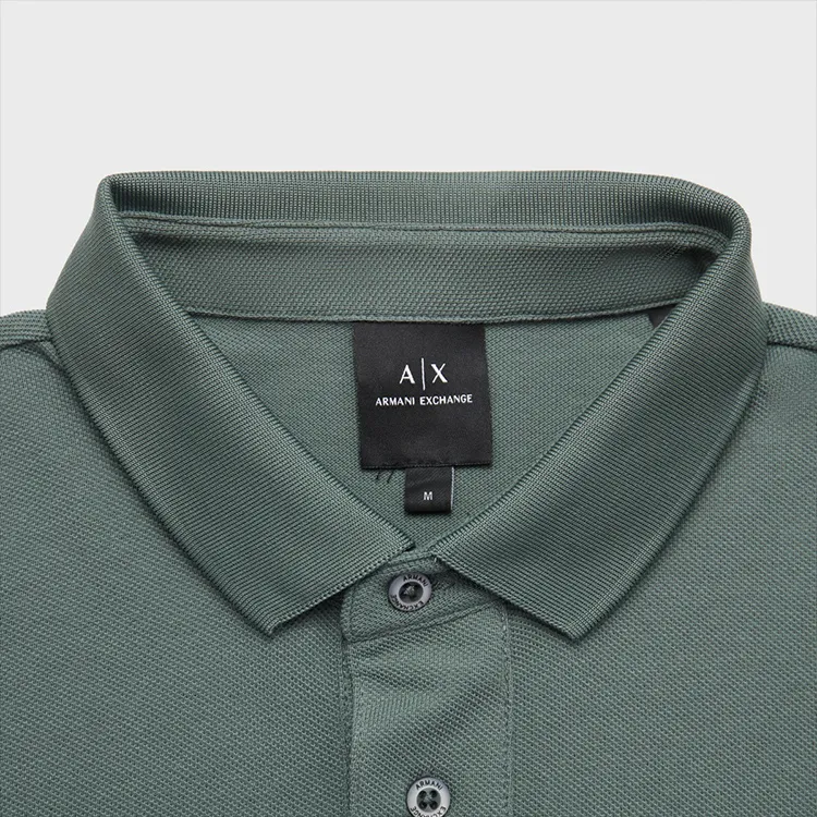 ARMANI EXCHANGEAE SS24 Polo Shirt Men's Green-5