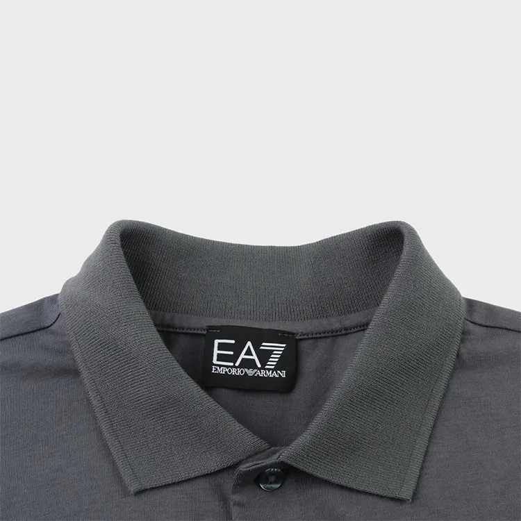 EMPORIO ARMANI EA7 SS24 Polo Shirt Men's Gray-5