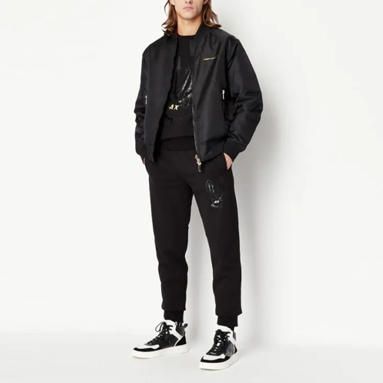 ARMANI EXCHANGE Year Of The Rabbit Sweatshirts Men Black-1