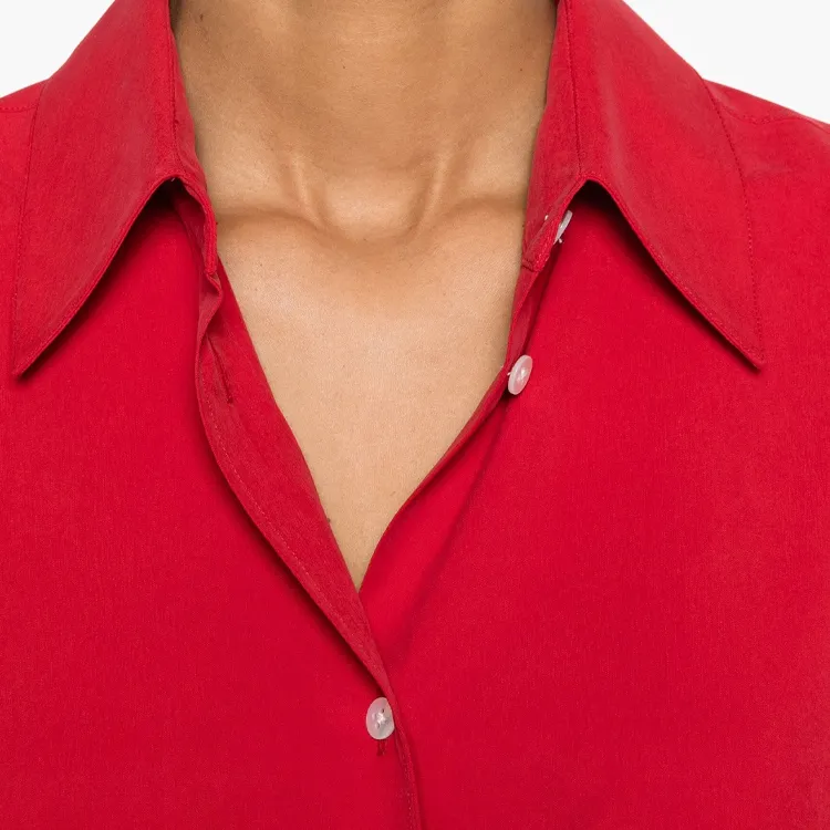 THE ROW SS24 Shirt Women's Goji Berry Red-4