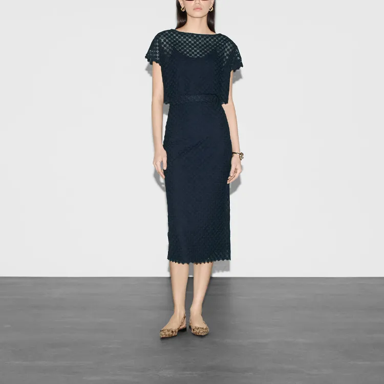GUCCI Crop Top Women's Dark Blue-1
