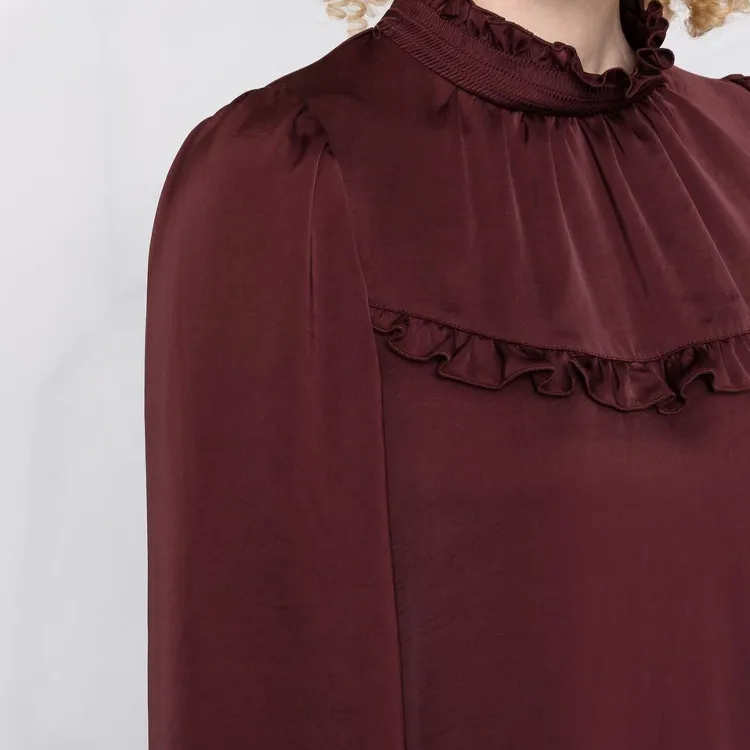See By Chloe Long-Sleeved Dresses Women's Brown-1