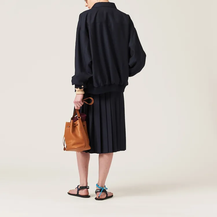 MIU MIU Batavia Wool Bomber Jacket-2