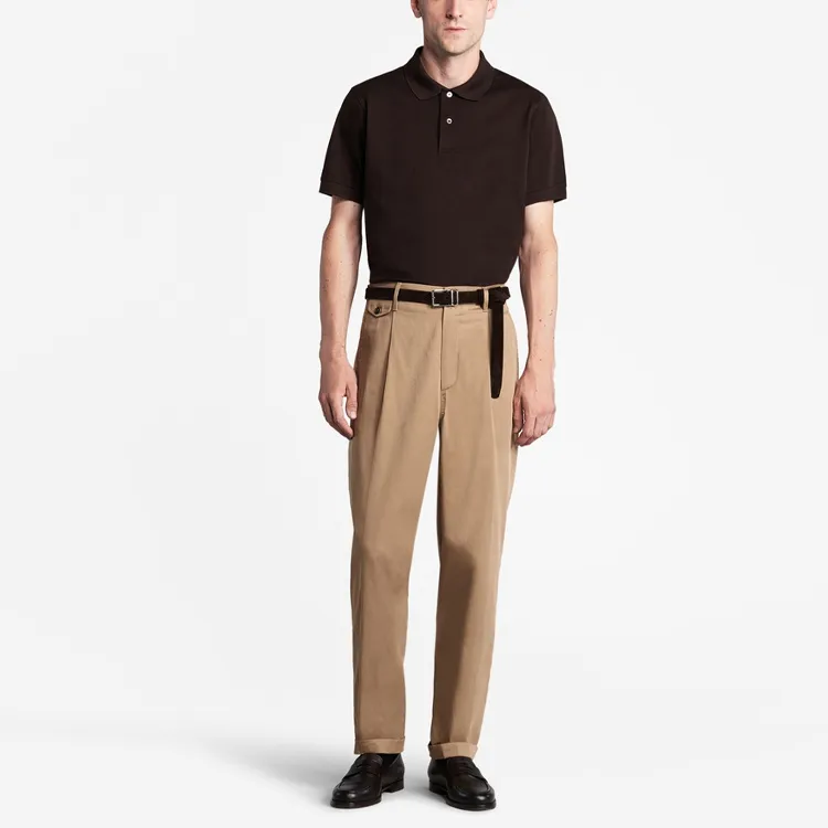 Dunhill SS24 Polo Shirt Men's Dark Brown-2