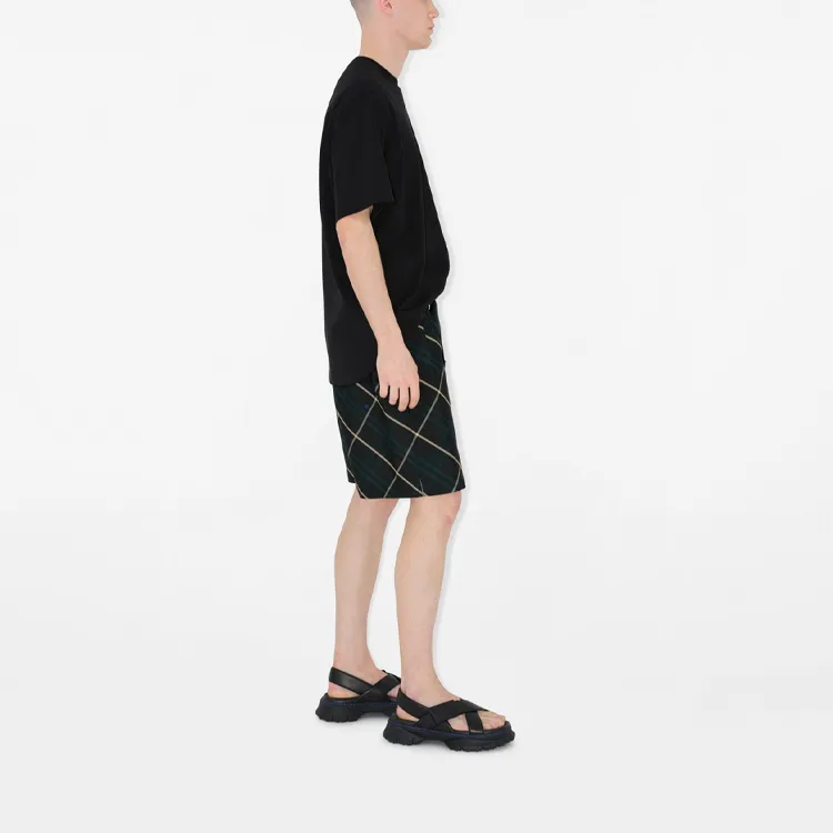 Burberry Casual Shorts Men's Green-4
