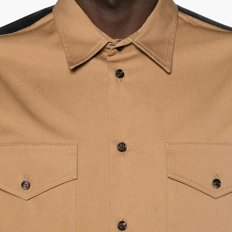 Alexander McQueen Loo tape Cotton Overshirt-4