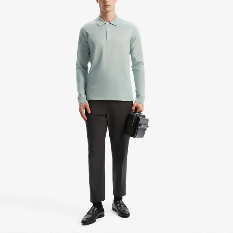 Dunhill FW23 Polo Shirt Men's Aqua Blue-1