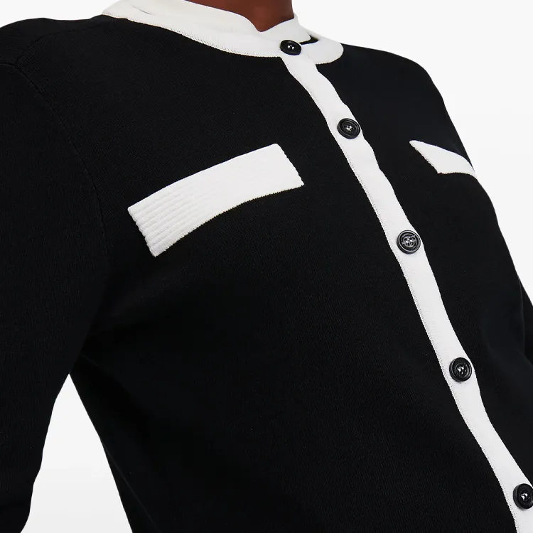 KARL LAGERFELD / Karl Lagerfeld Jeans Contrasting trim Cardigan-4