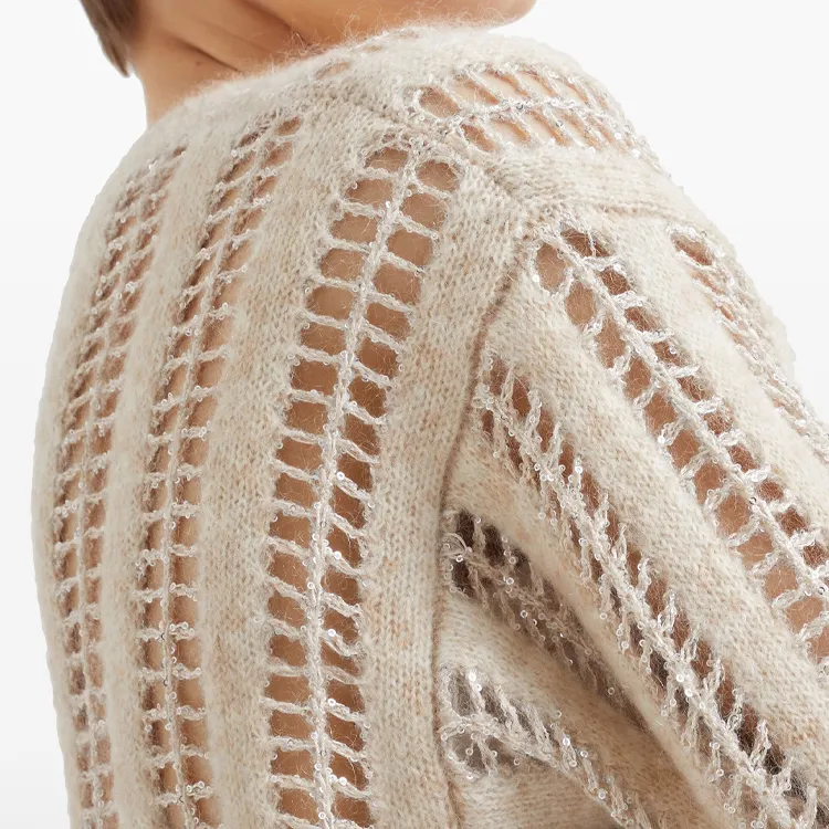 Brunello Cucinelli Short Sleeved Open Knitted Jumper-3