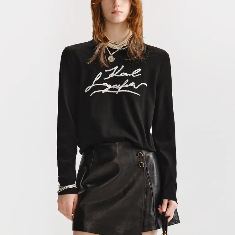 KARL LAGERFELD FW23 Sweater Women's Black-2