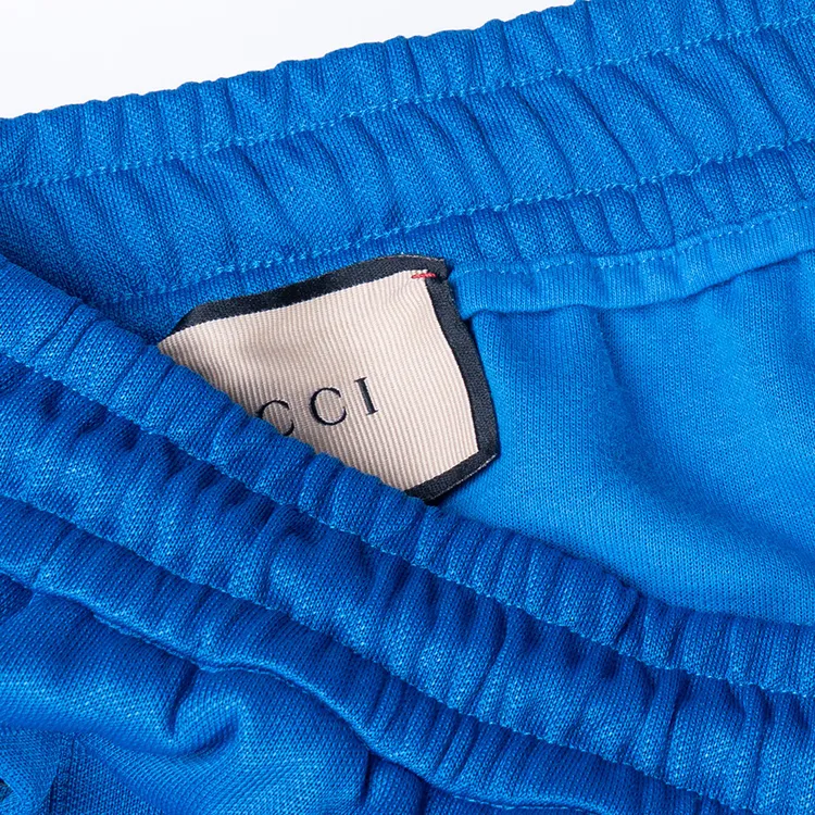 GUCCI FW22 Knitted Sports Pants Men's Blue-2
