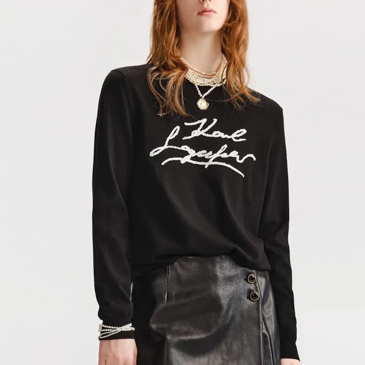 KARL LAGERFELD FW23 Sweater Women's Black-4