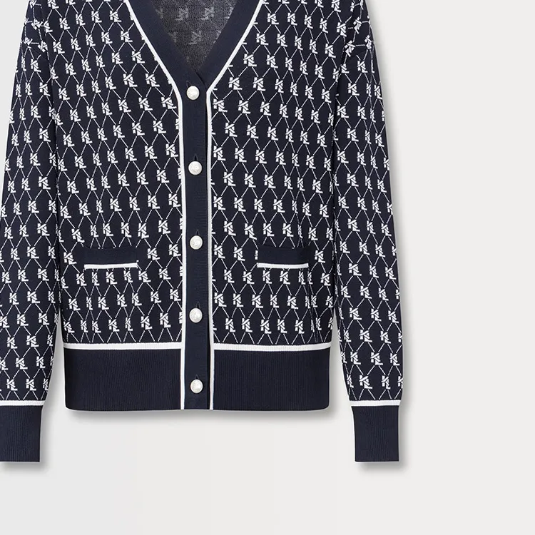 KARL LAGERFELD FW23 Knitwear Women's Navy Blue-2